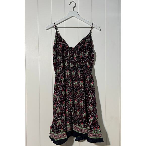 Pretty Garden Sundress Swing Mini Floral V-Neck Spaghetti Strap Size XL - Picture 8 of 10